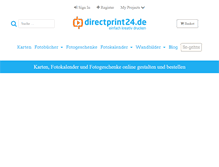 Tablet Screenshot of directprint24.de